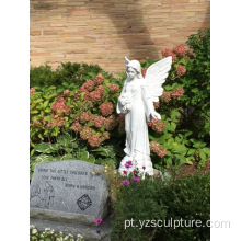 White Marble Life Size Angel Statue For Sale